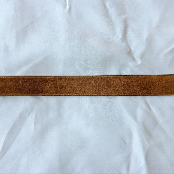 YSL | 3cm Cassandre Belt in Brick Suede - Picture 7 of 9